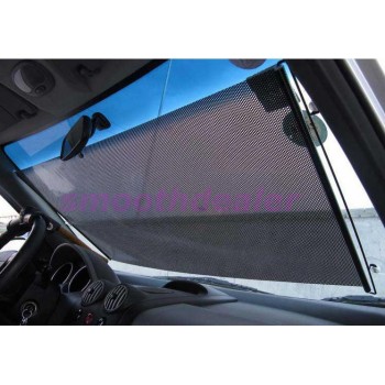 Car Styling Black  58 x125cm Car Auto Window Roll Blind Sunshade Windshield Sun Shield Visor Drop Shipping