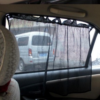 Black Grey Brown Car Sun Shade Side Window Curtain Auto Interior UV Protection Mesh Fabric