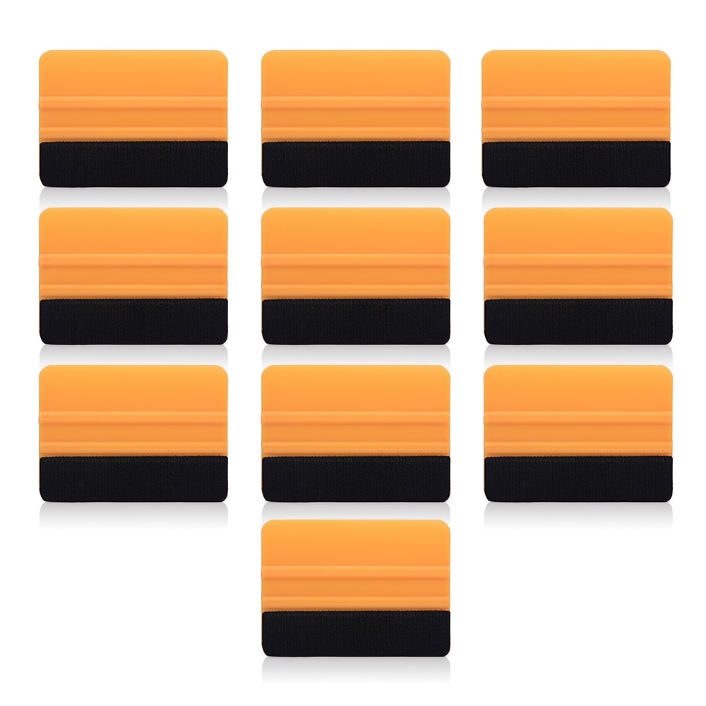 EHDIS 10pcs Vinyl Car Wrap Fabric Felt Squeegee Scraper Auto Window Tint Carbon Fiber Vinyl Wrapping Tools Car Stickers Styling