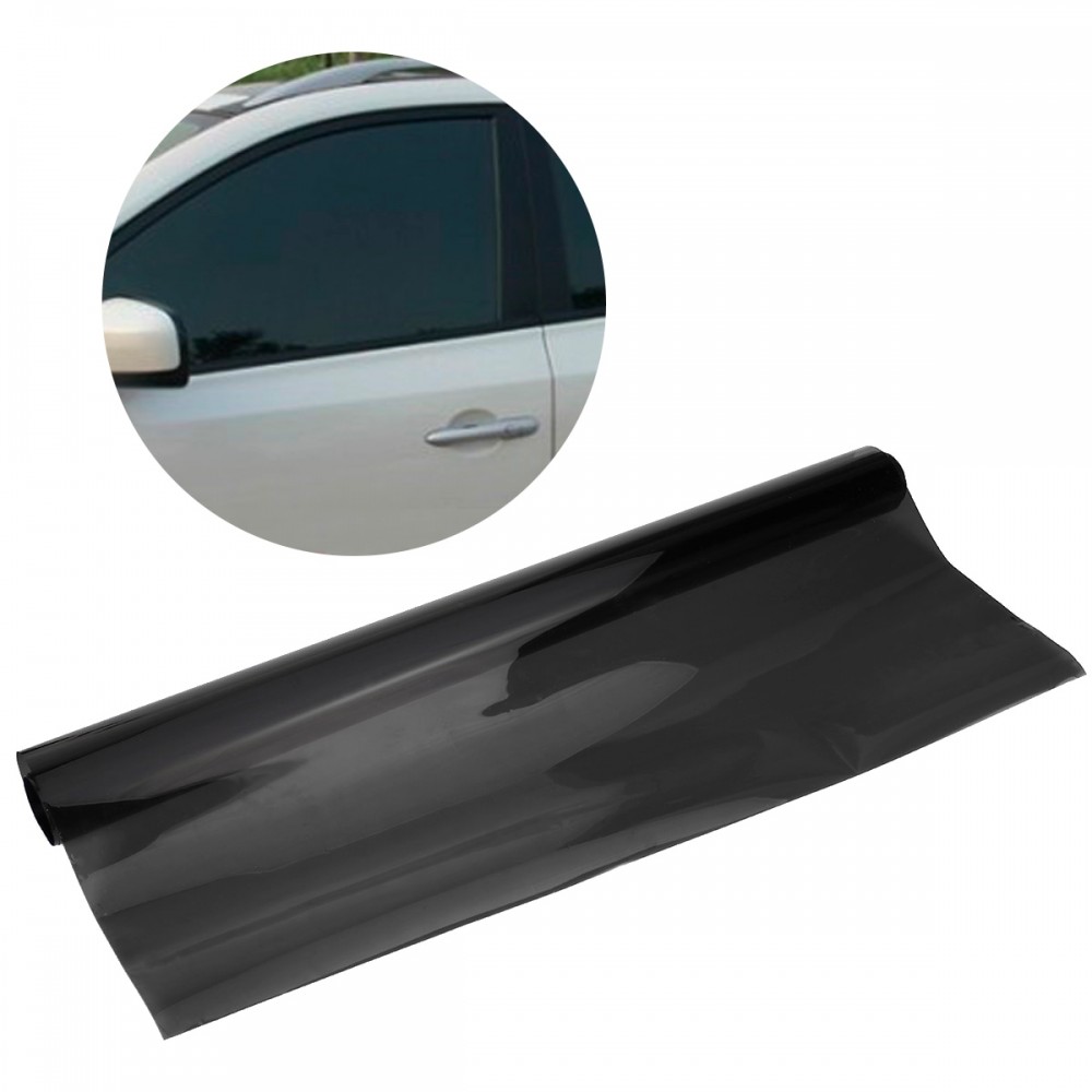 75cmx6M Car Van Window Tint Film Universal Fit for PrivacySun Glare Heat Reduction (Light Black)