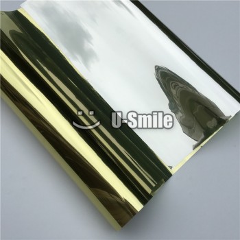 VLT 15% Gold-Silver Solar Window Tint Film For Buliding Home Office Glass TINT Size:1.52*30m/Roll