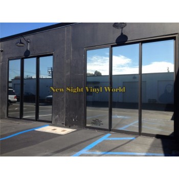 VLT 15% Mirror Window Tint Silver Window Film For Buliding Home Office Glass Size:1.52*30m/Roll