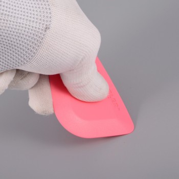 FOSHIO Car Window Tint Squeegee Carbon Fiber Foil Vinyl Film Wrapping Tool Pink Vinyl Wrap Plastic Scraper Auto Cleaning Tools