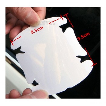 4pcs/set Universal Invisible Clear Adhesive Car Door Handle Paint Scratch Protection Film Sheet