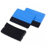 EHDIS 2pcs 3d Carbon Fiber Squeegee Scraper With 10pcs Fabric Felt Clothes Vinyl Film Car Wrap Sticker Tool Window Tints Tools