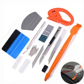 EHDIS Auto Window Tint Carbon Foil Film Magnet Squeegee Cutter Knife Kit Vinyl Wrap Tools Set Car Stickers Styling Accessories