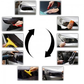 Car Headlight Film Transparent Chameleon Changing Tint Wrap Sticker Car Light Lamp Film Car Light Cover New Car Styling
