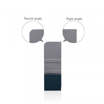 FOSHIO Car Window Carbon Foil Tint Tool Double Angle Wrapping Suede Squeegee Vinyl Film Wrap Ice Scraper Motorcycle Accessories