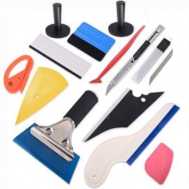 EHDIS Carbon Foil Vinyl Car Wrap Tools Set Vehicle Film Magnetic Holder Window Tint Rubber Squeegee Cutter Knife Car Accessories