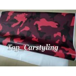 Large red / black Sport Camouflage Vinyl Car Body Camo Wrap Film Truck vehicle Wrap foil air Bubble Free  1.52x30m/Roll
