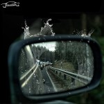 Mikkuppa Car Rearview Mirror Glass Rainproof Film Anti-fog Film Car Rearview Mirror Waterproof Rainproof Protective Film
