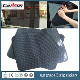 38*42cm 2 Tablets Air Black Grid Car Sun Shade Static Stickers Ultraviolet-Proof Sunscreen Insulation Summer light Transmission