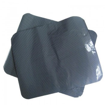38*42cm 2 Tablets Air Black Grid Car Sun Shade Static Stickers Ultraviolet-Proof Sunscreen Insulation Summer light Transmission