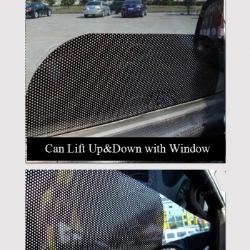 38*42cm 2 Tablets Air Black Grid Car Sun Shade Static Stickers Ultraviolet-Proof Sunscreen Insulation Summer light Transmission