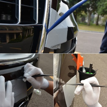 FOSHIO 4pcs Window Tint Tools Vinyl Film Car Wrap Magnetic Squeegee Car Sticker Styling Vehicle Carbon Foil Wrapping Scraper Kit