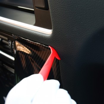 FOSHIO 4pcs Window Tint Tools Vinyl Film Car Wrap Magnetic Squeegee Car Sticker Styling Vehicle Carbon Foil Wrapping Scraper Kit