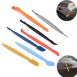 EHDIS 7pcs Window Tint Car Wrapping Magnetic Foil Squeegee Kit Vinyl Film Edge Wrap Scraper Magnet Vehicle Sticker Styling Tools