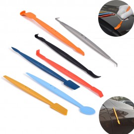 EHDIS 7pcs Window Tint Car Wrapping Magnetic Foil Squeegee Kit Vinyl Film Edge Wrap Scraper Magnet Vehicle Sticker Styling Tools