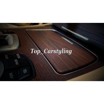 Dark Teak Wood Grain Textured Vinyl Wrap Sticker Decal Sheet Film Car  Woodgrain With Air bubble Free  1.52x20m/Roll