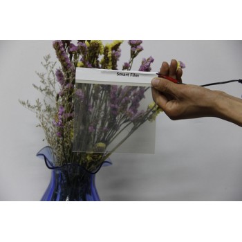 15x15cm/4.5X4.5Inch Smart PDLC Film White to Opaque Sample High quality Tint Film