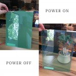PDLC Switchable smart film sample is about 21cm*29.7cm or 8 * 11 for A4 size for rear projection screen film Green