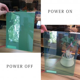 PDLC Switchable smart film sample is about 21cm*29.7cm or 8 * 11 for A4 size for rear projection screen film Green