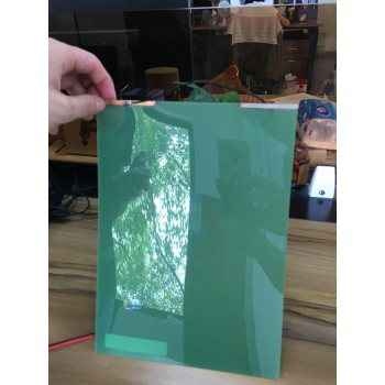 PDLC Switchable smart film sample is about 21cm*29.7cm or 8 * 11 for A4 size for rear projection screen film Green