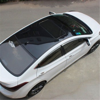 Glossy Car Film With Bubble Free Black Car Roof Vinyl Film Stickers Auto Protective Car styling Accessories20x53(50cm x 135cm)