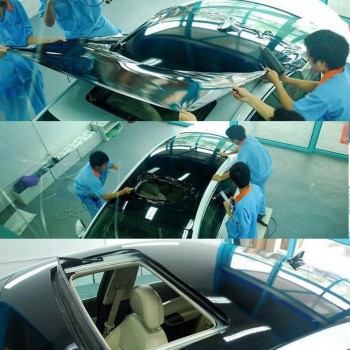 Glossy Car Film With Bubble Free Black Car Roof Vinyl Film Stickers Auto Protective Car styling Accessories20x53(50cm x 135cm)