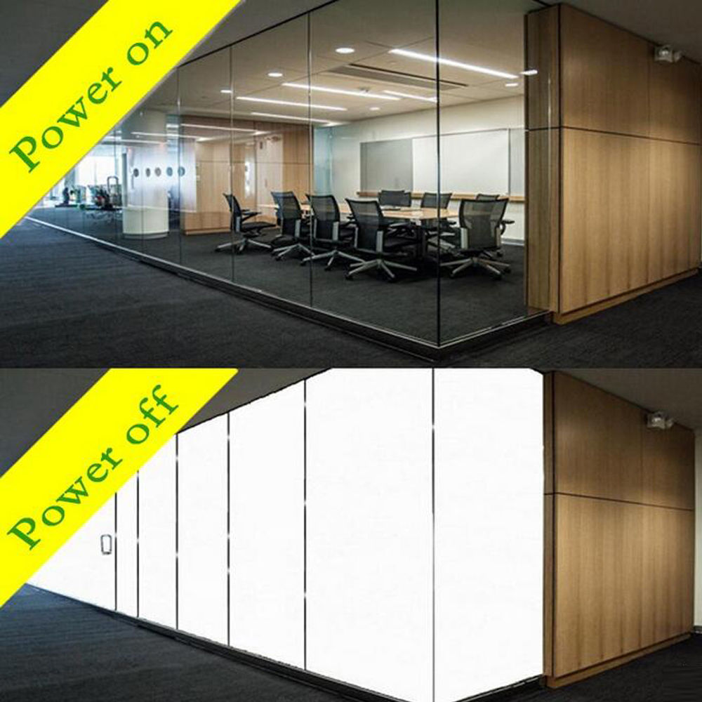 120x100cm PDLC White Smart Film Electrochromic Film Switchable Glass Vinyl +220v/110v power transformer