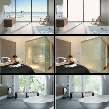 120x100cm PDLC White Smart Film Electrochromic Film Switchable Glass Vinyl +220v/110v power transformer