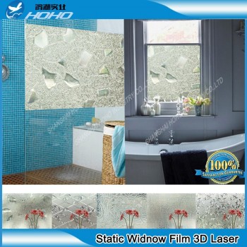 3ft * 16.5 ft Static cling Glass Window Film Window Sticker Privacy Film UV-block BZL-001