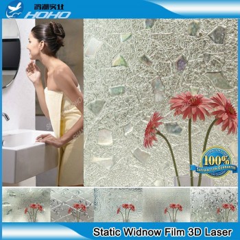 3ft * 16.5 ft Static cling Glass Window Film Window Sticker Privacy Film UV-block BZL-001
