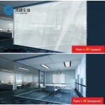 Black Electronic PDLC Smart Film PDLC Switchable Smart Film Electric Smart Glass Window Film