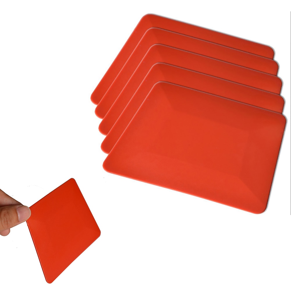 EHDIS 5pcs Vinyl Film Car Wrap Soft Glass Card Squeegee Car Stickers Install Tools Car Window Tints Tool Water Wiper Scraper