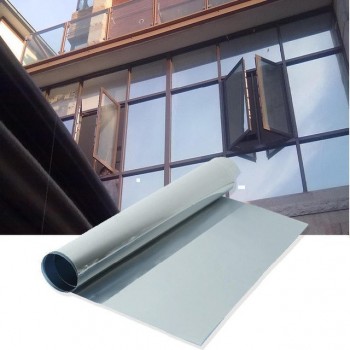 Mirror Silveramp;Silver 20% VLT Solar Reflective Window Film Privacy Tint Decoration Waterproof 70cm x 500cm
