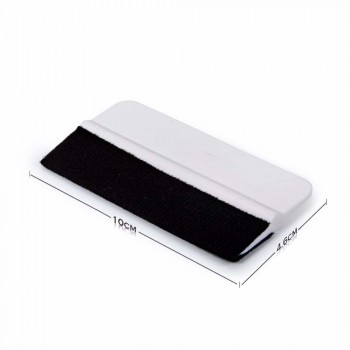 EHDIS 10pcs White Fabric Felt Squeegee Vinyl Car Film Wrap Scraper Window Tinting Tool Auto Car Stickers Wrapping Tools 10*4.6cm