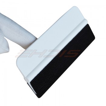 EHDIS 10pcs White Fabric Felt Squeegee Vinyl Car Film Wrap Scraper Window Tinting Tool Auto Car Stickers Wrapping Tools 10*4.6cm