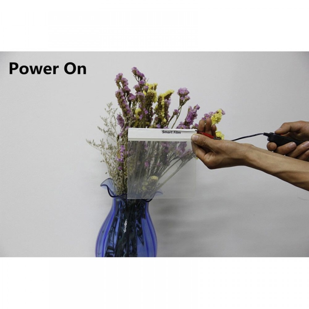 15x15cm Smart PDLC Smart window film Power window Electrochromic Film Switchable Glass