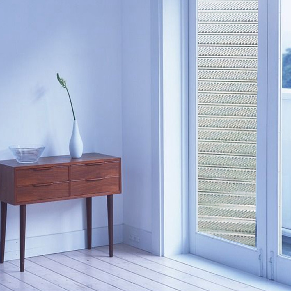 0.9x10m No Glue Privacy Window Film Decorative Window Film Static Cling Window Film for Home Kitchen Office Bedroom Living Room
