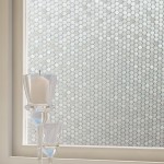 92x50cm 2D Transparent Window Film Stained Glass Window Film Static Frosted Privacy Film for Home Bathroom Living Room