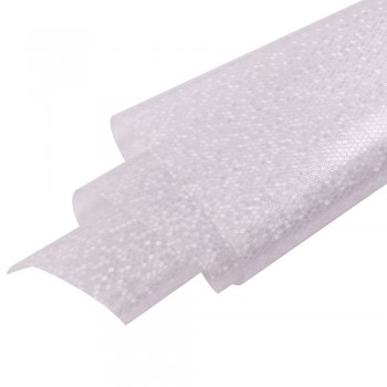 92x50cm 2D Transparent Window Film Stained Glass Window Film Static Frosted Privacy Film for Home Bathroom Living Room
