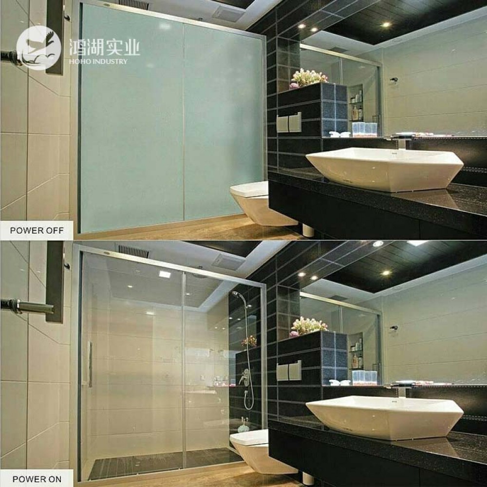 1pc 131x29cm,1pc 82x40cm,1pc 83x38cm White PDLC Smart Film Glass Switchable Electroc Vinyl+50w Powersupply with Remote Control