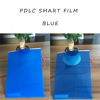 Blue color Self-adhesive Smart PDLC Film as rear projection film with Power Supply 29.7cm x 21cm