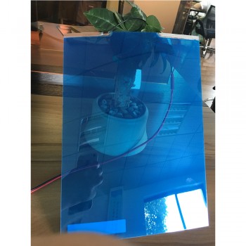 Blue color Self-adhesive Smart PDLC Film as rear projection film with Power Supply 29.7cm x 21cm