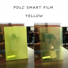 29CM *21CM Smart Pdlc film for rear projection screen film Yellow Color Self-adhesive Hot Sale