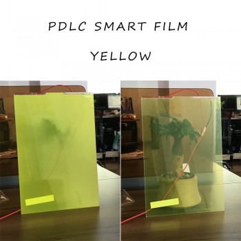 29CM *21CM Smart Pdlc film for rear projection screen film Yellow Color Self-adhesive Hot Sale