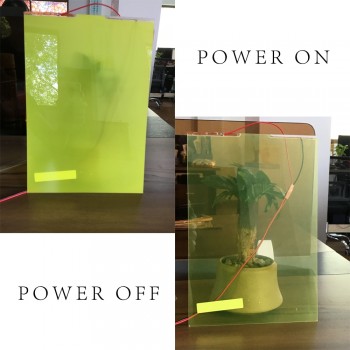 29CM *21CM Smart Pdlc film for rear projection screen film Yellow Color Self-adhesive Hot Sale