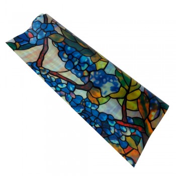 92x500cm Decorative Privacy Window Film Frosted Window Film Stained Glass Window Film Clings No-glue Self Static Cling Vinyl