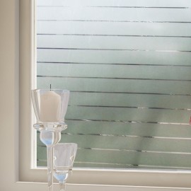 2D Transparent Static Decorative Privacy Window Film for Glass Non-Adhesive Heat Control Anti UV 36x20(92x50cm)